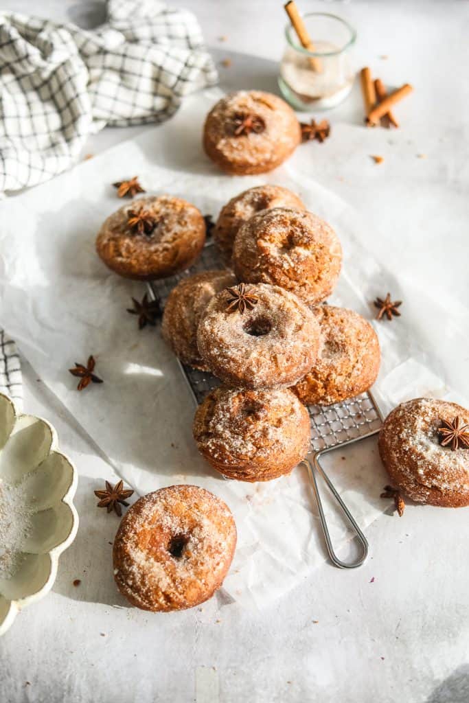 cinnamon sugar buttermilk donuts